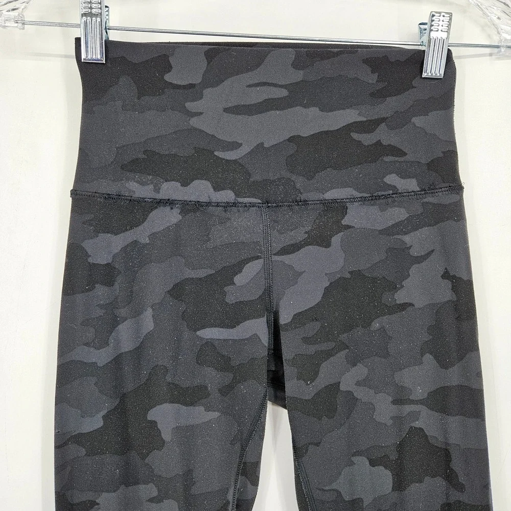 Lululemon Pants Womens 4 Align Joggers Black Camo Athletic Gym Leisure Yoga